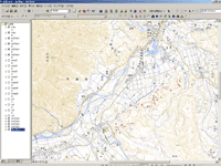 ArcGIS9.1によるGPSデータの表示